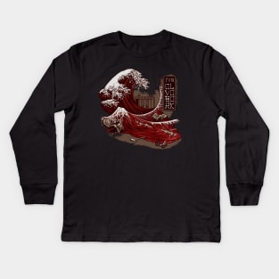 THE GREAT RED WAVE Kids Long Sleeve T-Shirt